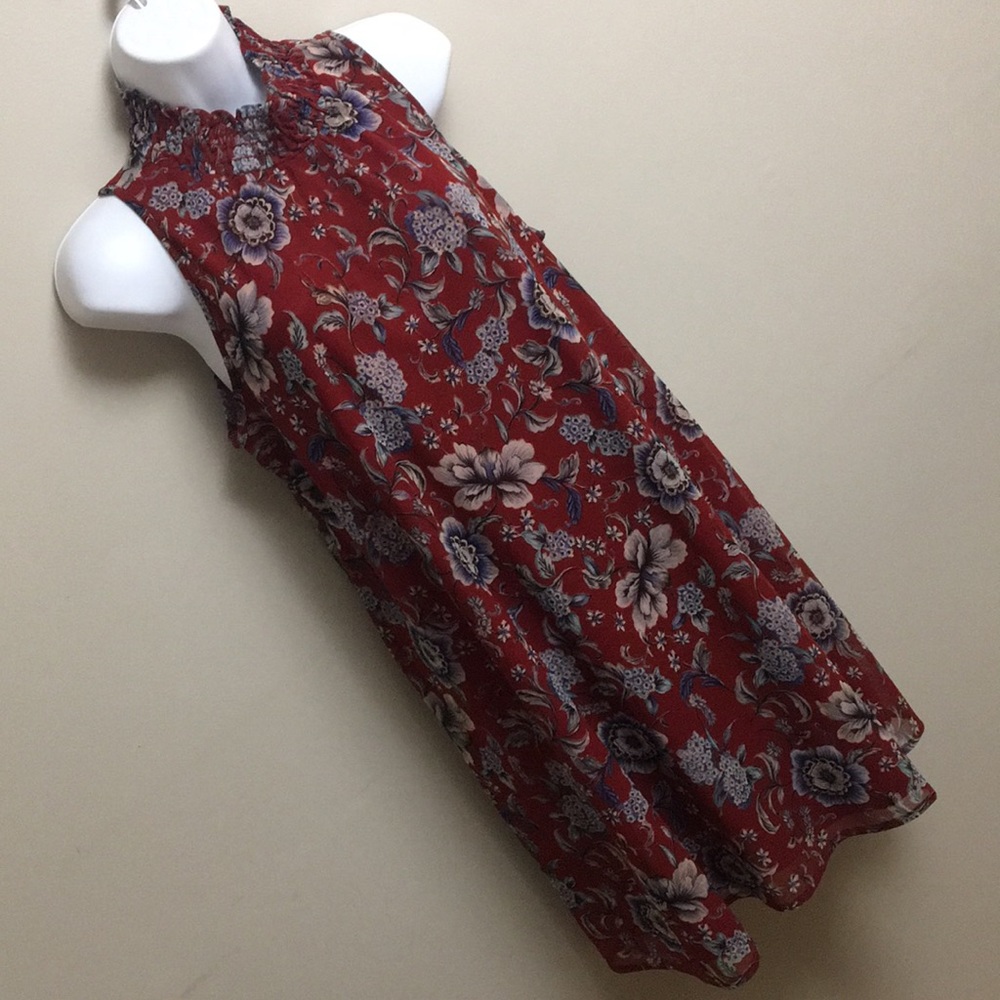 Gorgeous Wine Floral Dress